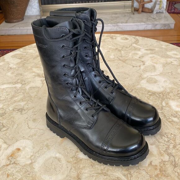 Bates 11" Paratrooper Side-Zip Leather Boots - Picture 4 of 17